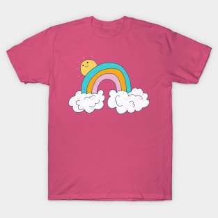 Happy Sun And Rainbow T-Shirt